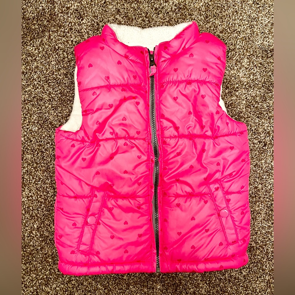 Carters Size 6 Pink Puffy Vest